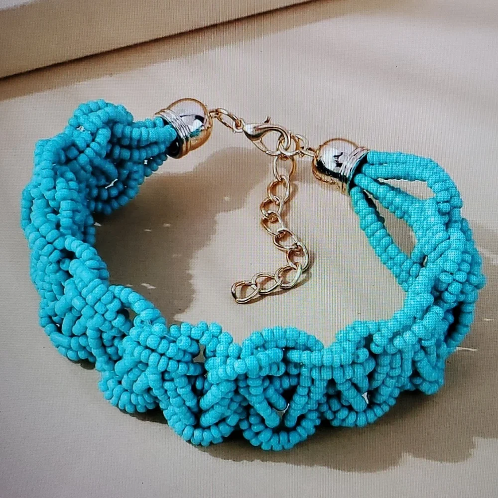Bohemia Turquoise Chunky Bracelet for women Girl
